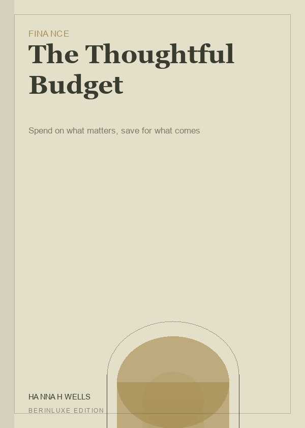 The Thoughtful Budget cover